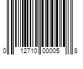 Barcode Image for UPC code 012710000058