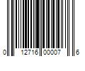 Barcode Image for UPC code 012716000076