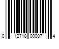 Barcode Image for UPC code 012718000074