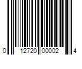 Barcode Image for UPC code 012720000024