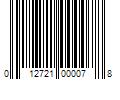 Barcode Image for UPC code 012721000078. Product Name: 