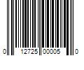 Barcode Image for UPC code 012725000050