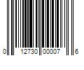 Barcode Image for UPC code 012730000076