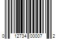 Barcode Image for UPC code 012734000072