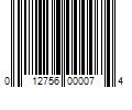 Barcode Image for UPC code 012756000074