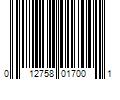 Barcode Image for UPC code 012758017001