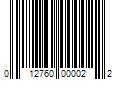 Barcode Image for UPC code 012760000022