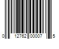 Barcode Image for UPC code 012762000075