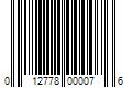 Barcode Image for UPC code 012778000076