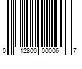 Barcode Image for UPC code 012800000067