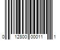 Barcode Image for UPC code 012800000111