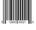 Barcode Image for UPC code 012800000210