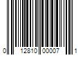 Barcode Image for UPC code 012810000071