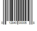 Barcode Image for UPC code 012840000058