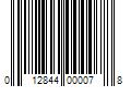 Barcode Image for UPC code 012844000078