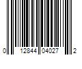 Barcode Image for UPC code 012844040272