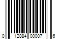 Barcode Image for UPC code 012884000076