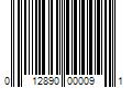 Barcode Image for UPC code 012890000091