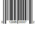 Barcode Image for UPC code 012895000072