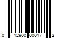 Barcode Image for UPC code 012900000172