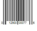 Barcode Image for UPC code 012900000776