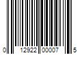 Barcode Image for UPC code 012922000075