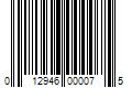 Barcode Image for UPC code 012946000075