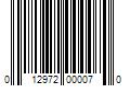 Barcode Image for UPC code 012972000070