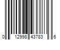 Barcode Image for UPC code 012998437836