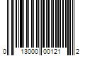 Barcode Image for UPC code 013000001212