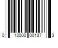 Barcode Image for UPC code 013000001373