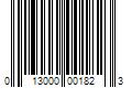 Barcode Image for UPC code 013000001823