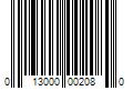 Barcode Image for UPC code 013000002080