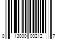 Barcode Image for UPC code 013000002127