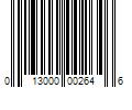 Barcode Image for UPC code 013000002646