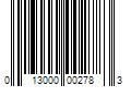 Barcode Image for UPC code 013000002783