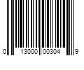 Barcode Image for UPC code 013000003049