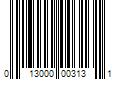 Barcode Image for UPC code 013000003131