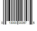 Barcode Image for UPC code 013000003575