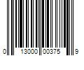 Barcode Image for UPC code 013000003759