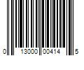 Barcode Image for UPC code 013000004145