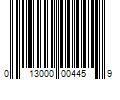 Barcode Image for UPC code 013000004459