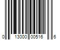 Barcode Image for UPC code 013000005166