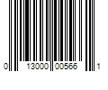 Barcode Image for UPC code 013000005661