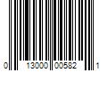 Barcode Image for UPC code 013000005821