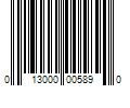 Barcode Image for UPC code 013000005890