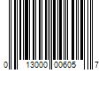 Barcode Image for UPC code 013000006057