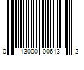 Barcode Image for UPC code 013000006132