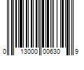 Barcode Image for UPC code 013000006309