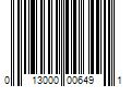 Barcode Image for UPC code 013000006491